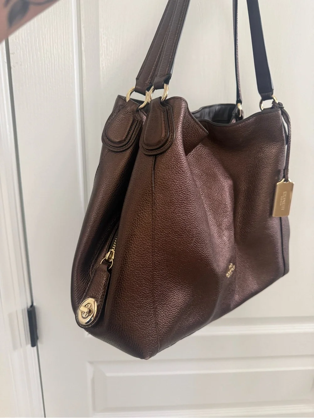 Coach Edie 31 Bronze Purse
